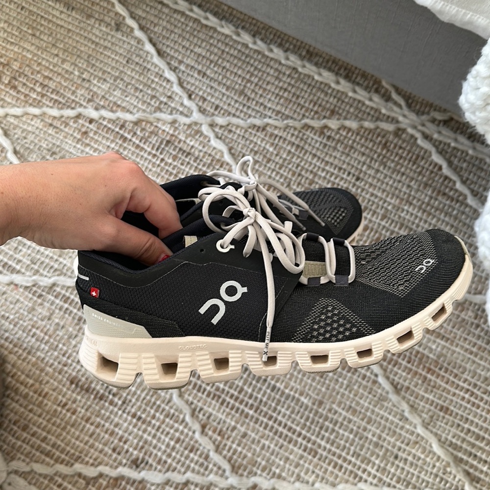 Worn once practically new on running shoes